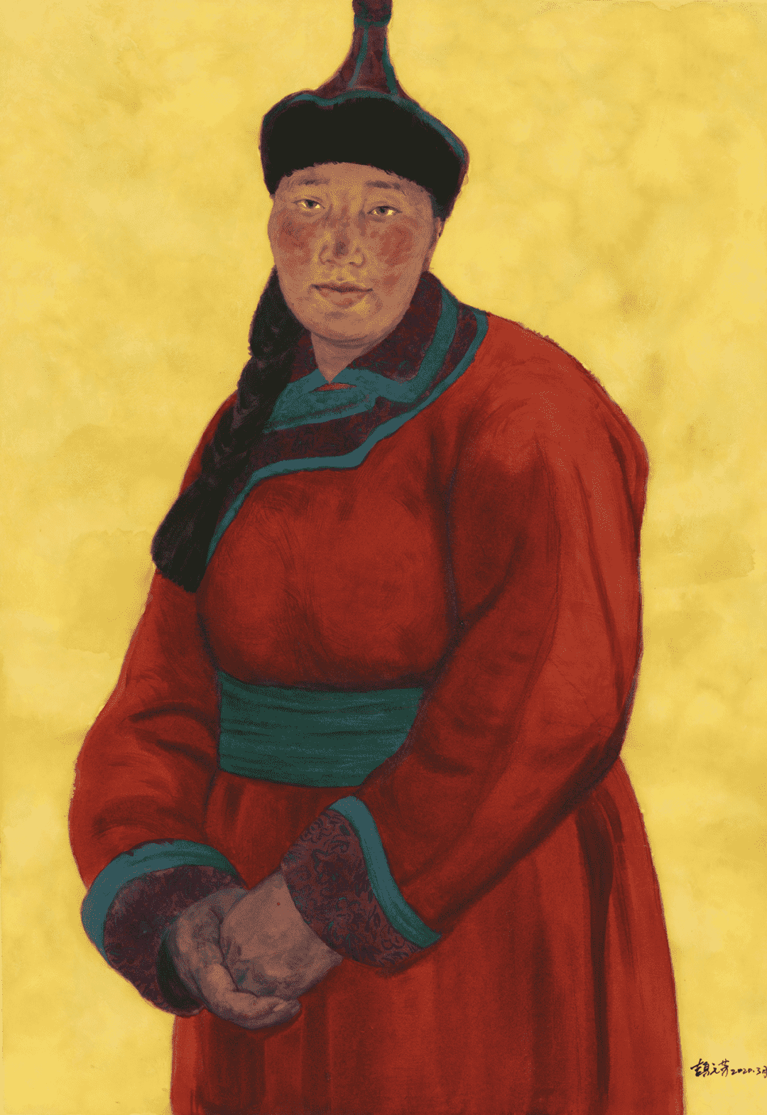 中华文化符号和中华民族形象系列云上展——“亮丽北疆 画说黄河”内蒙古美术作品展 第10张