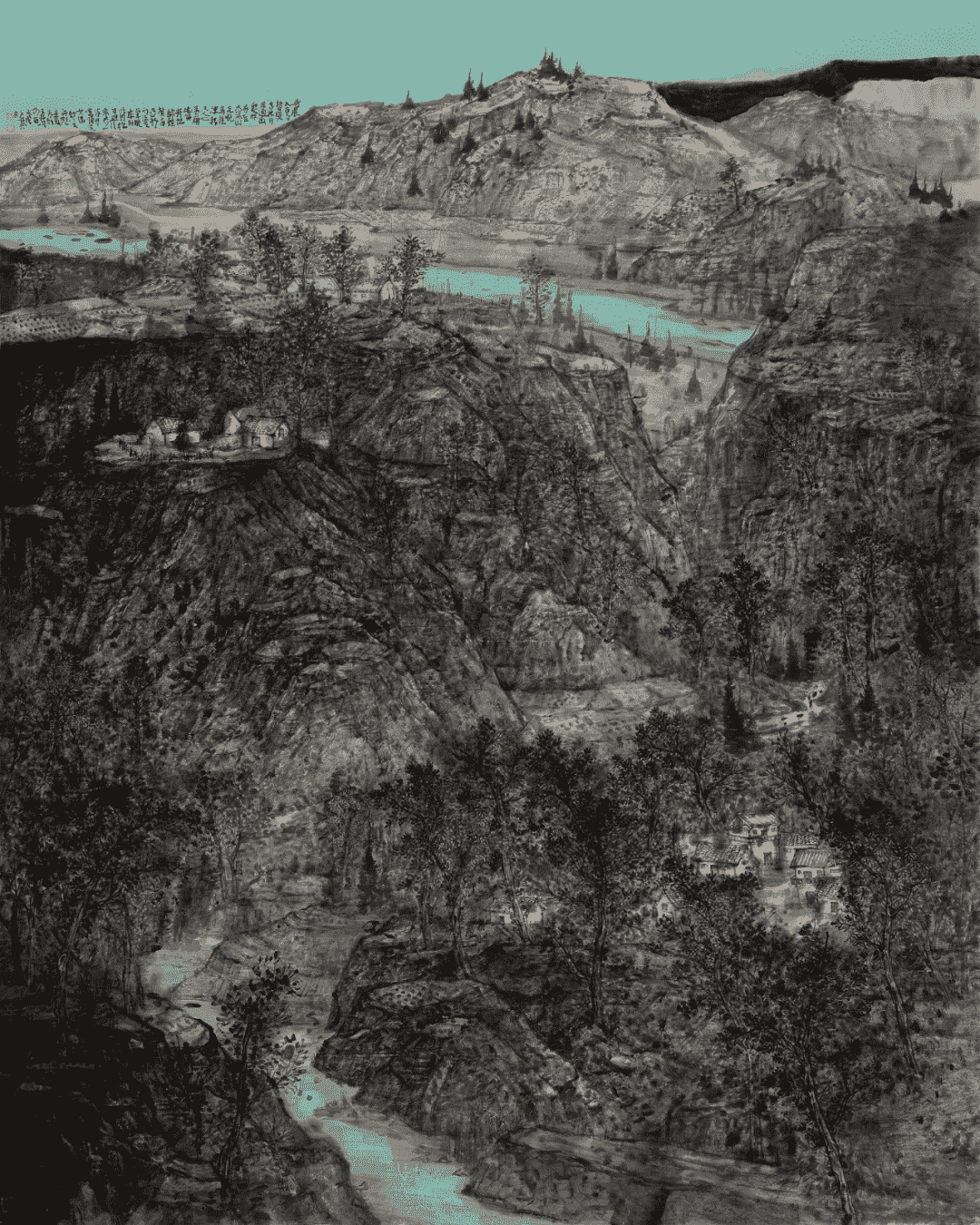 中华文化符号和中华民族形象系列云上展——“亮丽北疆 画说黄河”内蒙古美术作品展 第19张